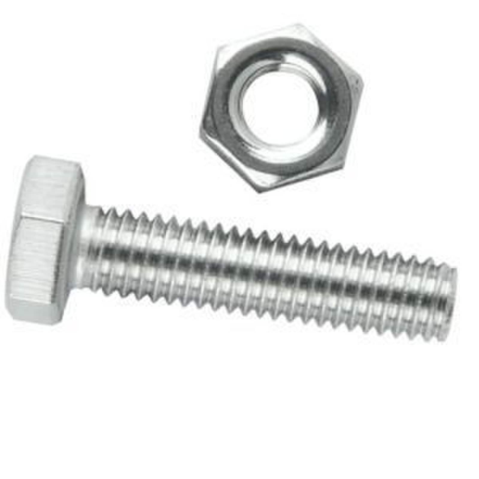 Set screw and nut M12 x 40 G304 stainless steel hex head ESS-100340 AUS-45146